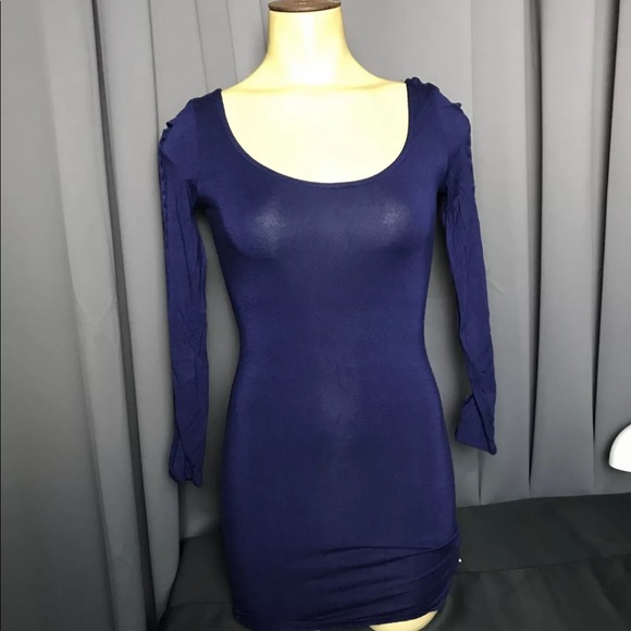 Women's Small Navy Blue Charlotte Russe Dress - Picture 2 of 6